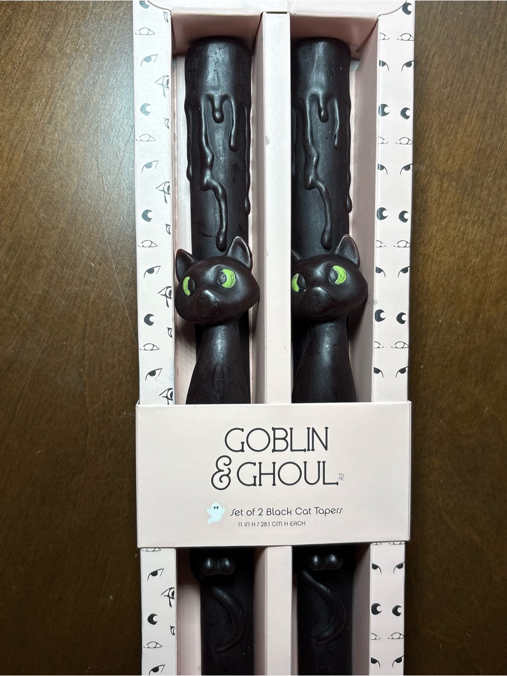Goblin & Ghoul Black Cat Taper Candles - Set of 2